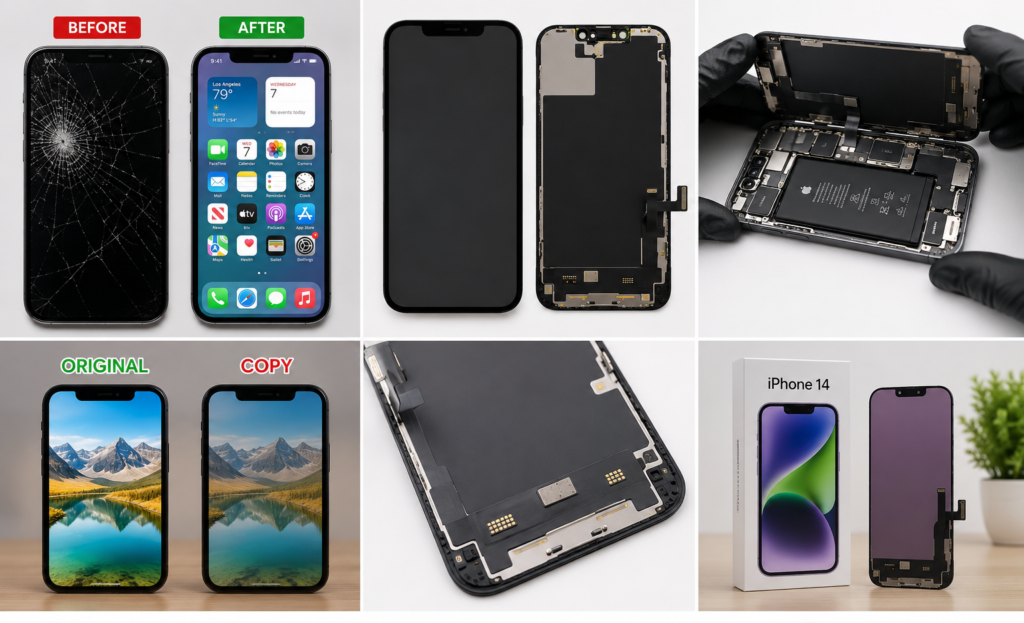 iPhone 14 original panel replacement in Pakistan