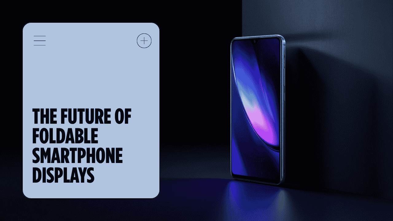 Samsung Flex Titanium Technology inside a foldable OLED smartphone display showing titanium layers and reduced screen crease