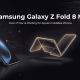Samsung Galaxy Z Fold 8 showcasing its foldable OLED display compared with the concept of Apple's rumored foldable iPhone.