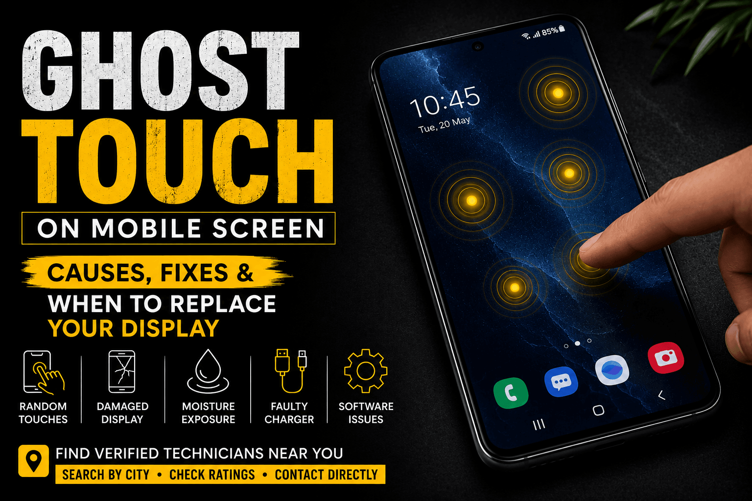 Ghost Touch on Mobile Screen