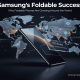 Samsung Galaxy Z Fold 8 showcasing a premium foldable OLED display representing the global growth of foldable smartphones.